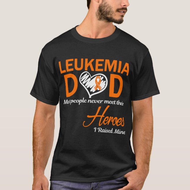 Camiseta Pai com Leucemia Eu Criei o Meu (Frente)