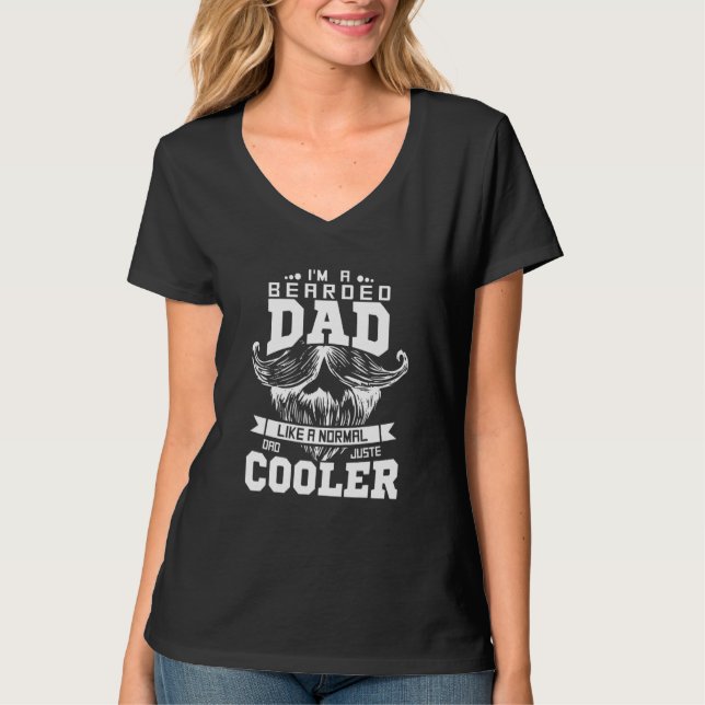 Camiseta Pai Com Mancal Como Pai Normal Apenas Mais Frio (Frente)