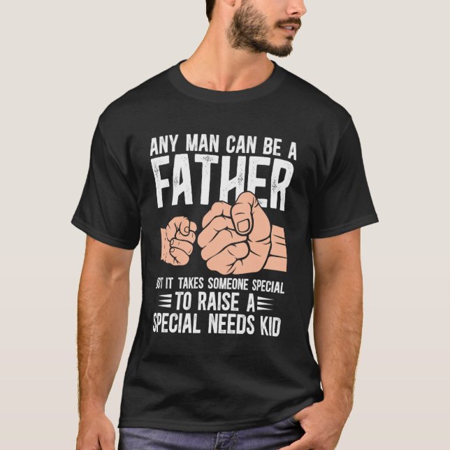Camiseta Pai com Necessidades Especiais Pai com Necessidade (Frente)