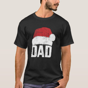Camiseta Pai com o santa claus que corresponde ao natal fam