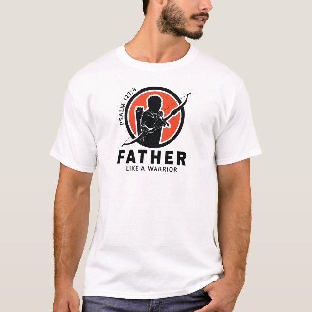 Camiseta Pai, como um guerreiro (Frente)