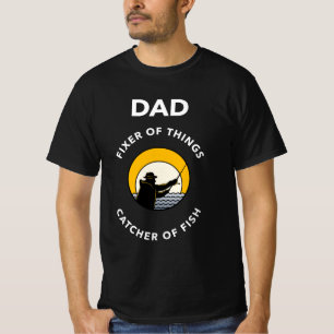CAMISETA PAI CONCERTADOR DE COISAS - PESCADOR DE PEIXES