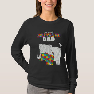 Camiseta Pai Conscientização Autismo Pai Orgulhoso Filho Au