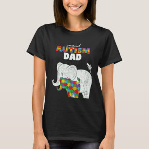 Camiseta Pai Conscientização Autismo Pai Orgulhoso Filho Au