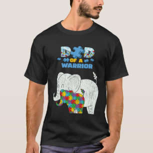 Camiseta Pai Conscientização do Autismo de um Guerreiro Org