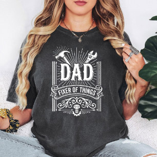 Camiseta Pai Consertador De Coisas Ferramentas De Manutençã