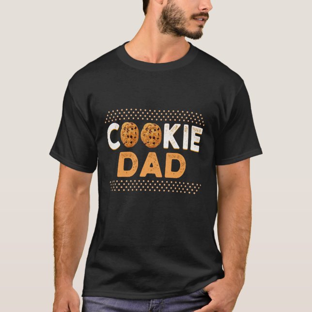 Camiseta Pai Cookie Chip Cookie Engraçado Presente (Frente)