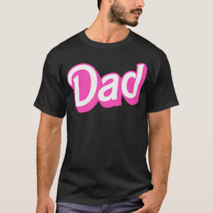Camiseta Pai Cor-de-rosa branco sobrepondo a fantasia do Ha