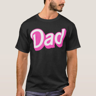Camiseta Pai Cor-de-rosa branco sobrepondo a fantasia do Ha