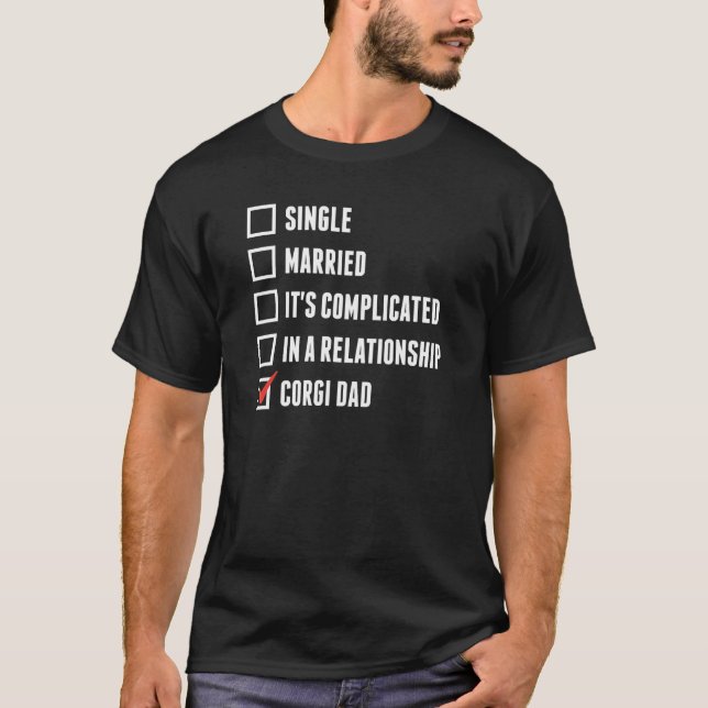 Camiseta Pai Corgi Cachorro Pai (Frente)