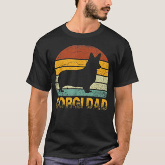 Camiseta Pai Corgi Dog Vintage Cavalier