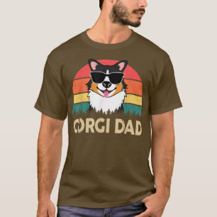 Camiseta Pai Corgi Pembroke Welsh Tricolor Corgi Presente p