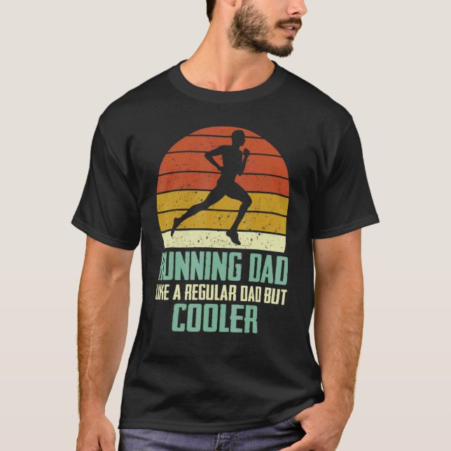 Camiseta Pai Corrente Como Um Pai Regular Mas Maratona Mais (Frente)