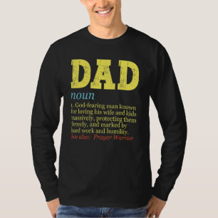 Camiseta Pai Cristão Definição de Oração Guerreira Fiel F