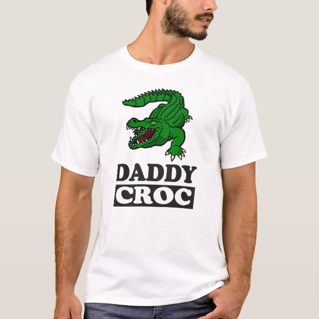 Camiseta Pai Crocodilo-Camisa Pai Pai Presente (Frente)