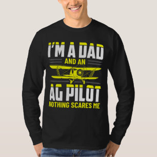Camiseta Pai Crop Duster AG Piloto Aplicativo Aéreo
