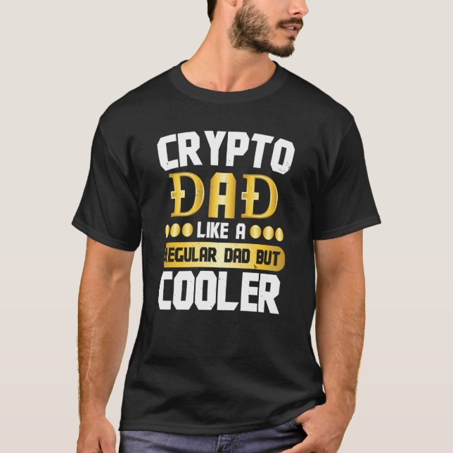 Camiseta Pai Crypto Melhor Trader de Criptomoeda Blockchain (Frente)