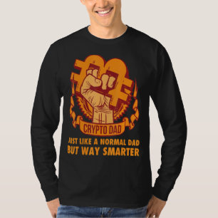 Camiseta Pai Crypto Tal Como Um Pai Normal Cryptocurrency F