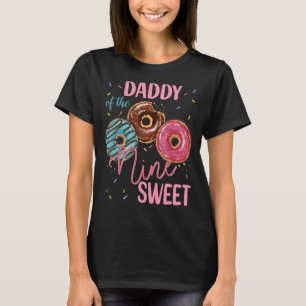 Camiseta Pai Da 9ª Festa de aniversário Rosquinha T