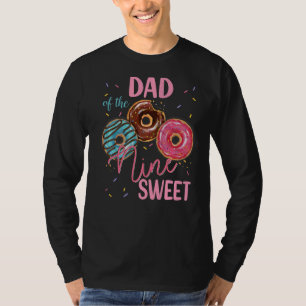 Camiseta Pai Da 9ª Rosquinha Doce Festa de aniversário