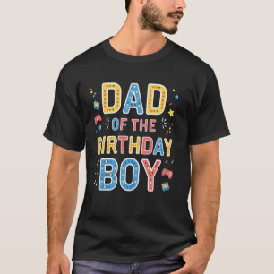 Camiseta Pai da Arte de Celebração do Menino Aniversariante