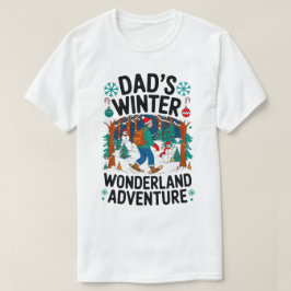 Camiseta Pai da aventura de inverno do Design