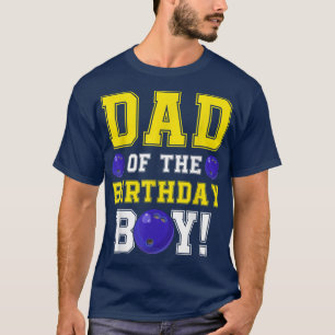 Camiseta Pai da Boliche de aniversário Fathe