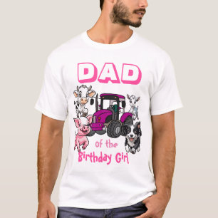 Camiseta Pai da Camisa-T da Fazenda de Aniversário