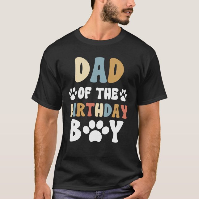 Camiseta Pai Da Celebra Do Blog Birthday Boy Dog Bday Party (Frente)