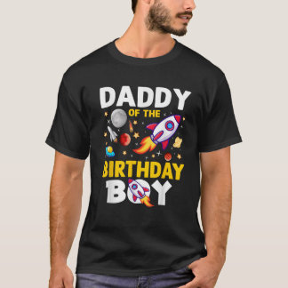 Camiseta Pai Da Celebra do Festival Espacial dos Meninos de