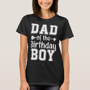 Camiseta Pai Da Celebração De Amor Da Família Birthday Boy