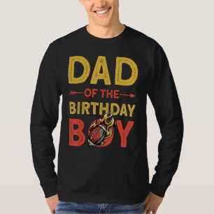 Camiseta Pai Da Celebração De Amor Da Família Birthday Boy 