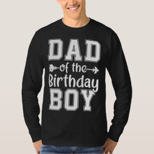 Camiseta Pai Da Celebração De Amor Da Família Birthday Boy