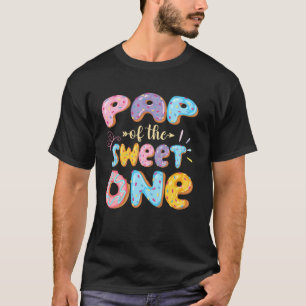 Camiseta Pai Da Doce Um Aniversário De 1 Ano Da Menina Donu
