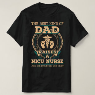 Camiseta Pai da enfermeira NICU Orgulhosa