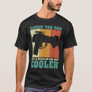 Camiseta Pai Da Etiqueta Retrolaser De Retragem De Mens Vin