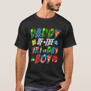 Camiseta Pai da Fama Super Herói do Aniversário