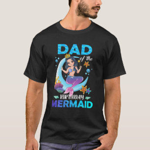 Camiseta Pai Da Família Aniversário De Sereia