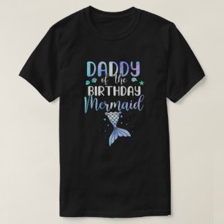 Camiseta Pai Da Família Aniversário De Sereia