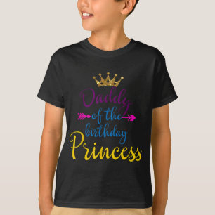 Camiseta Pai Da Família Aniversário Princesa Correspondente