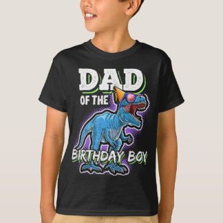Camiseta Pai da família Birthday Boy Matching Dinossaur B