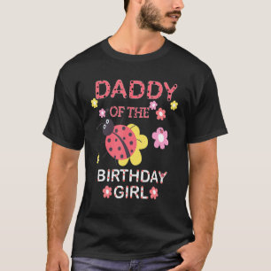 Camiseta Pai Da Família Birthday Girl Matando Ladybug