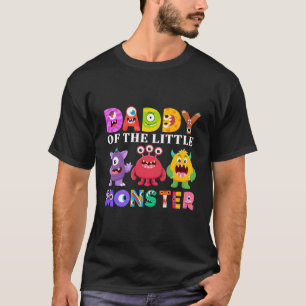 Camiseta Pai Da Família Da Festa de aniversário Monstro