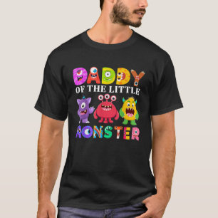 Camiseta Pai Da Família Da Festa de aniversário Monstro