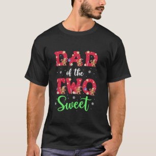 Camiseta Pai Da Família De Duas segundos aniversários De Bo