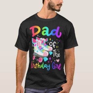 Camiseta Pai Da Família Do Skate De Patinador De Rapariga D