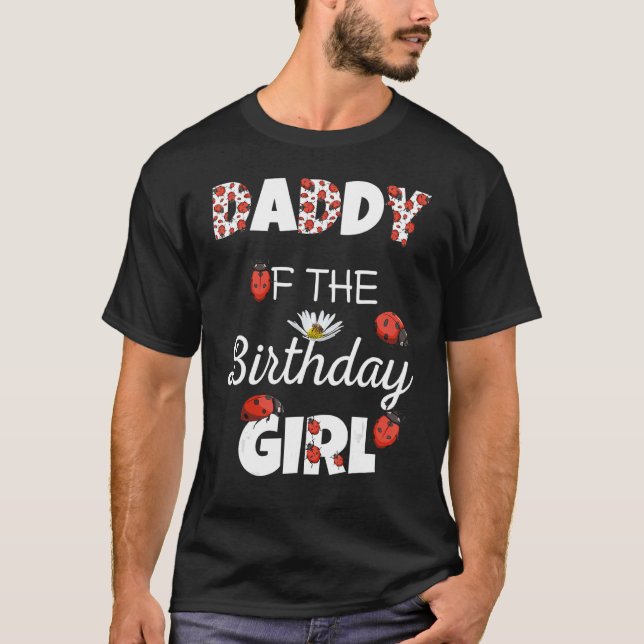 Camiseta Pai Da Família Floral Ladybug B (Frente)