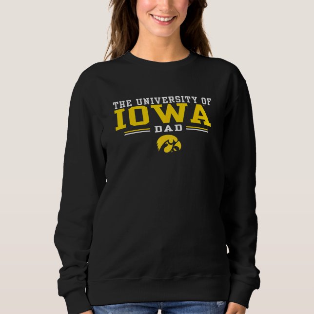 Camiseta Pai da Família Iowa Hawkeyes Black Oficialmente Li (Frente)