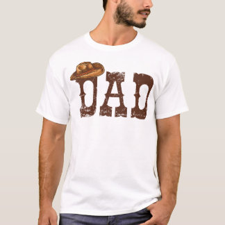 Camiseta Pai da família ocidental que se aproxima do Aniver