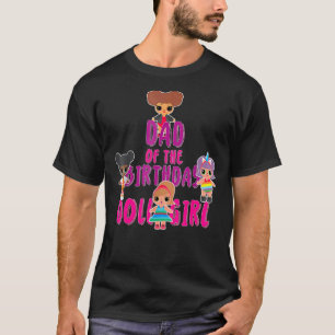 Camiseta Pai Da Fath Familiar Da Garota De Aniversário